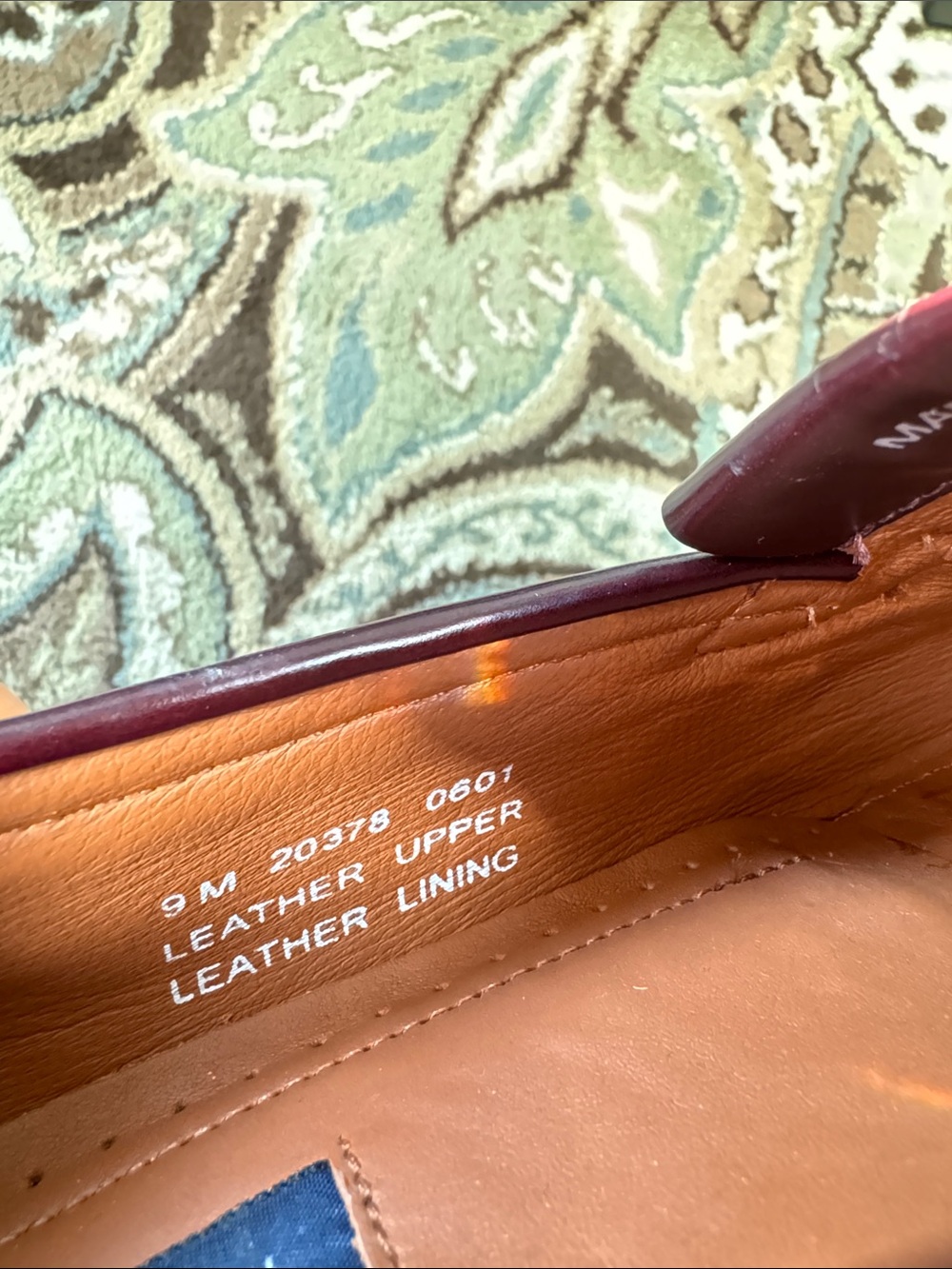 Bostonian Men's Burgundy Kiltie Tassel Loafers - Picture 5 of 5